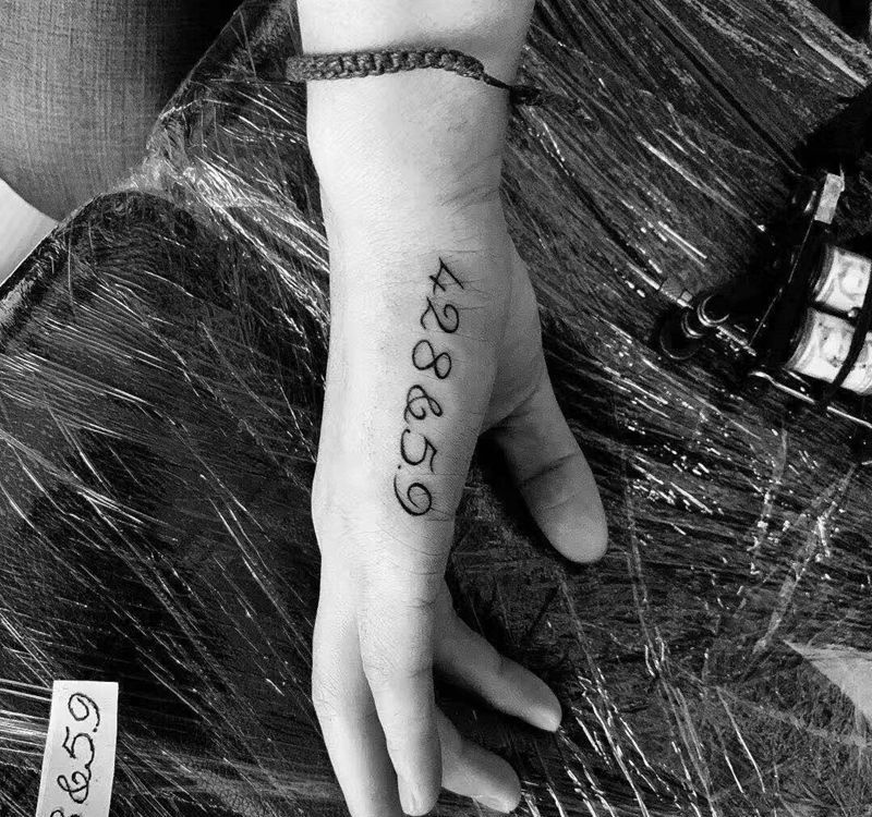 数字纹身图片_手部手臂图腾纹身图案