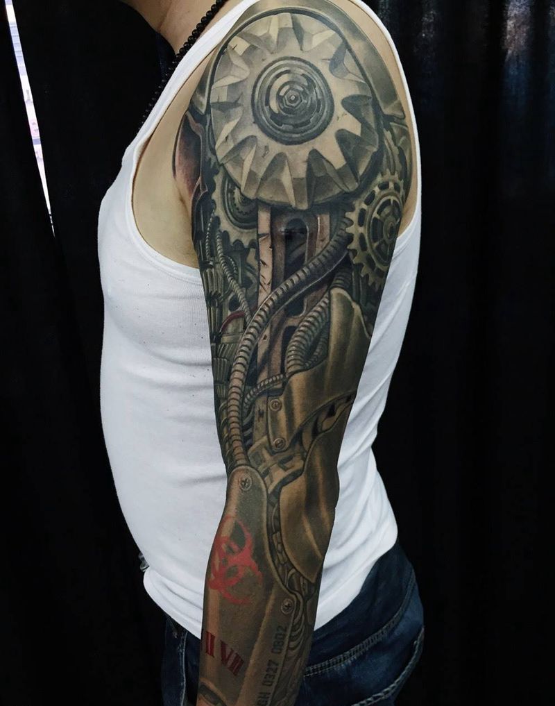 机械臂纹身图片_