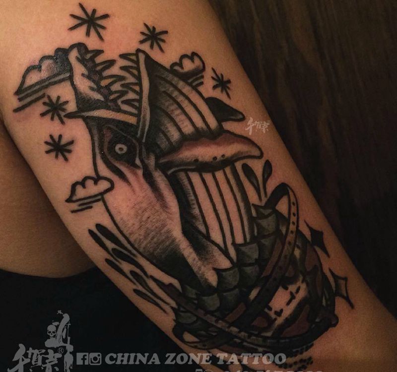 千贺宗墨尔本店小作品纹身图片_