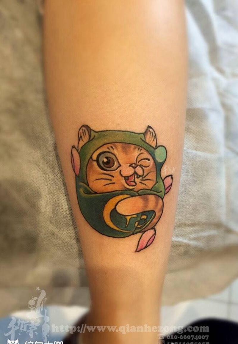 约么。纹身图片_手臂传统习俗清新原创人物鬼神动物成品肩部纹身图案