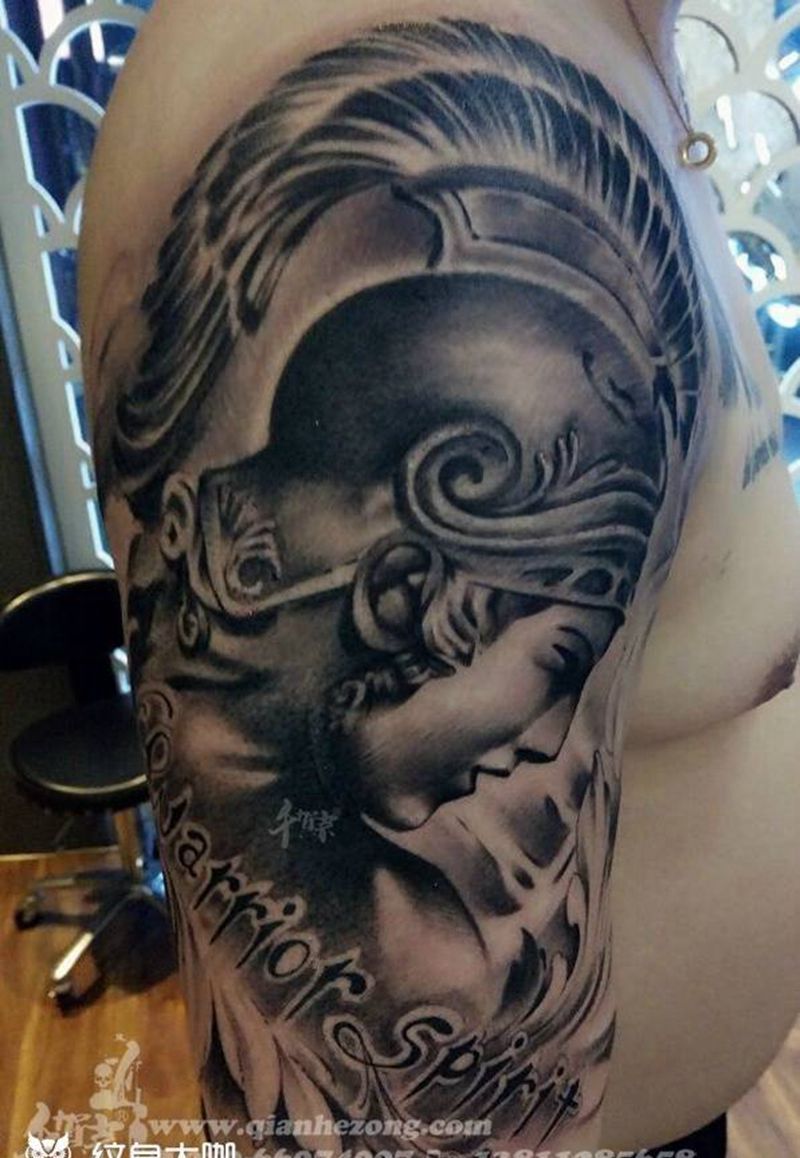 欧美素描纹身图片_手臂传统习俗欧美肖像人物原创纹身图案