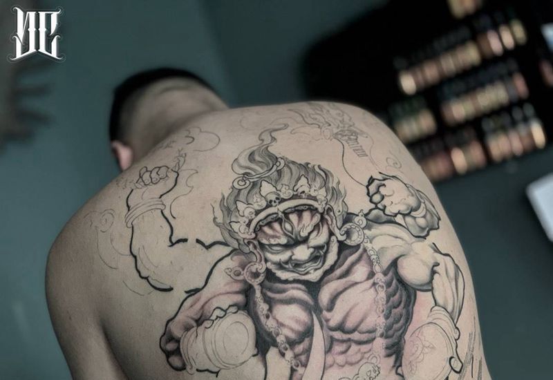 临摹作品纹身图片_