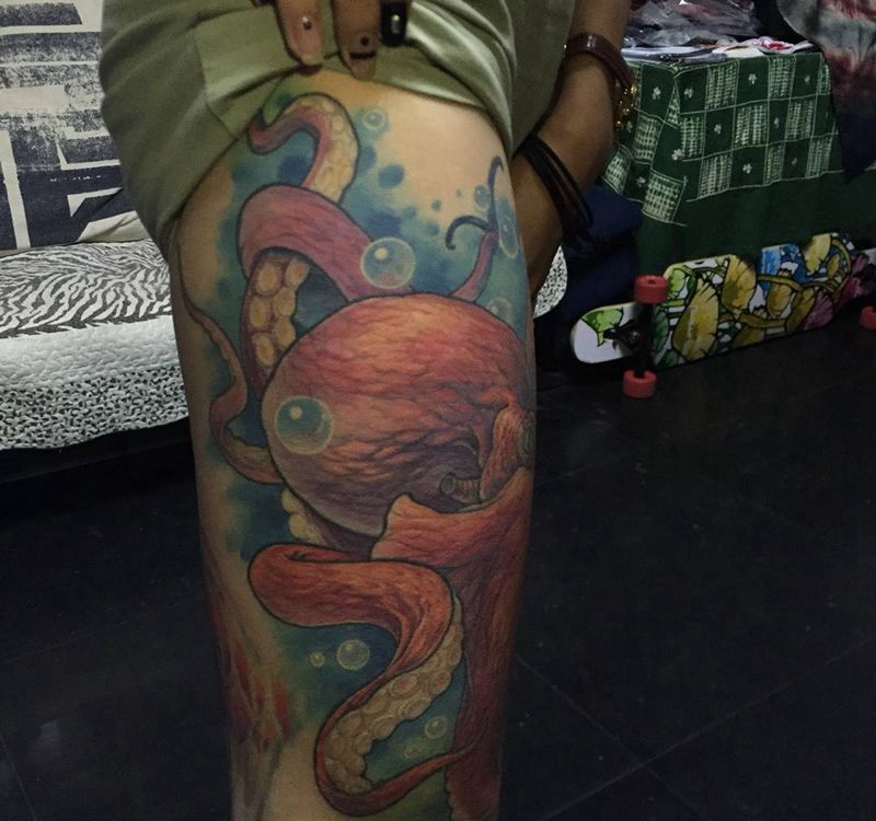 章鱼纹身图片_