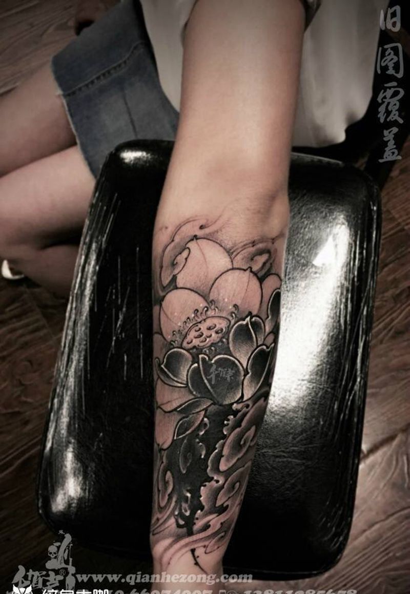 遮盖。纹身图片_成品手稿插画手臂腰部肩部脚部写实原创人物纹身图案