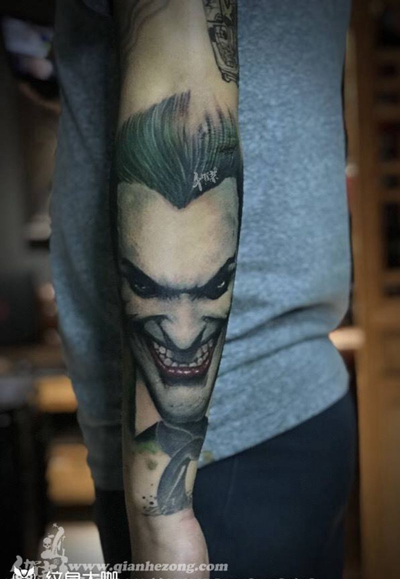 任亮作品纹身图片_成品手臂欧美人物纹身图案