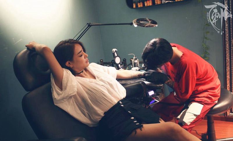 店内工作花絮纹身图片_