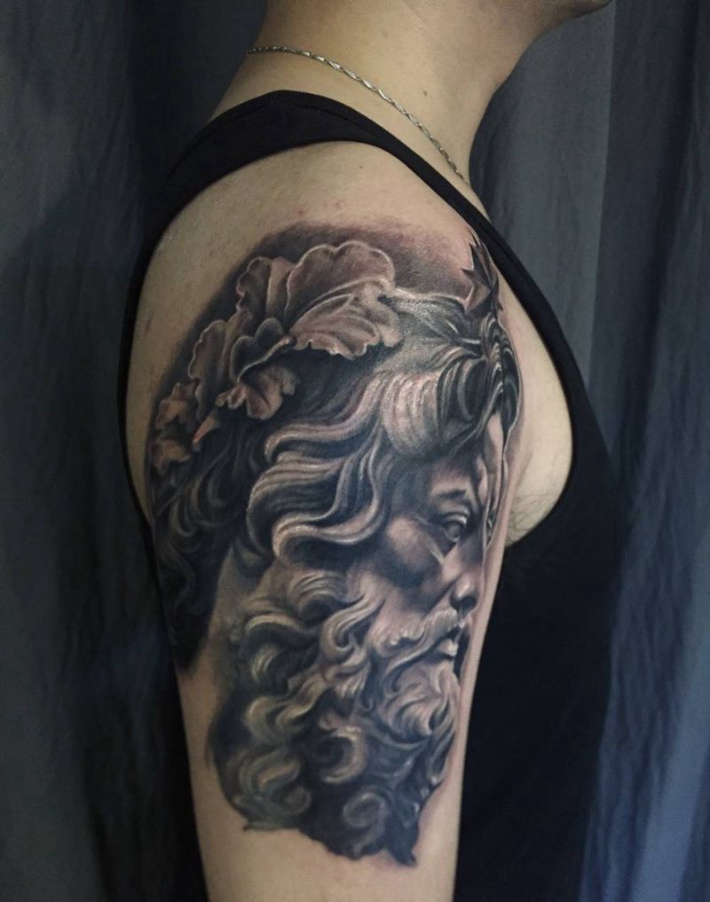 海神波赛冬纹身图片_