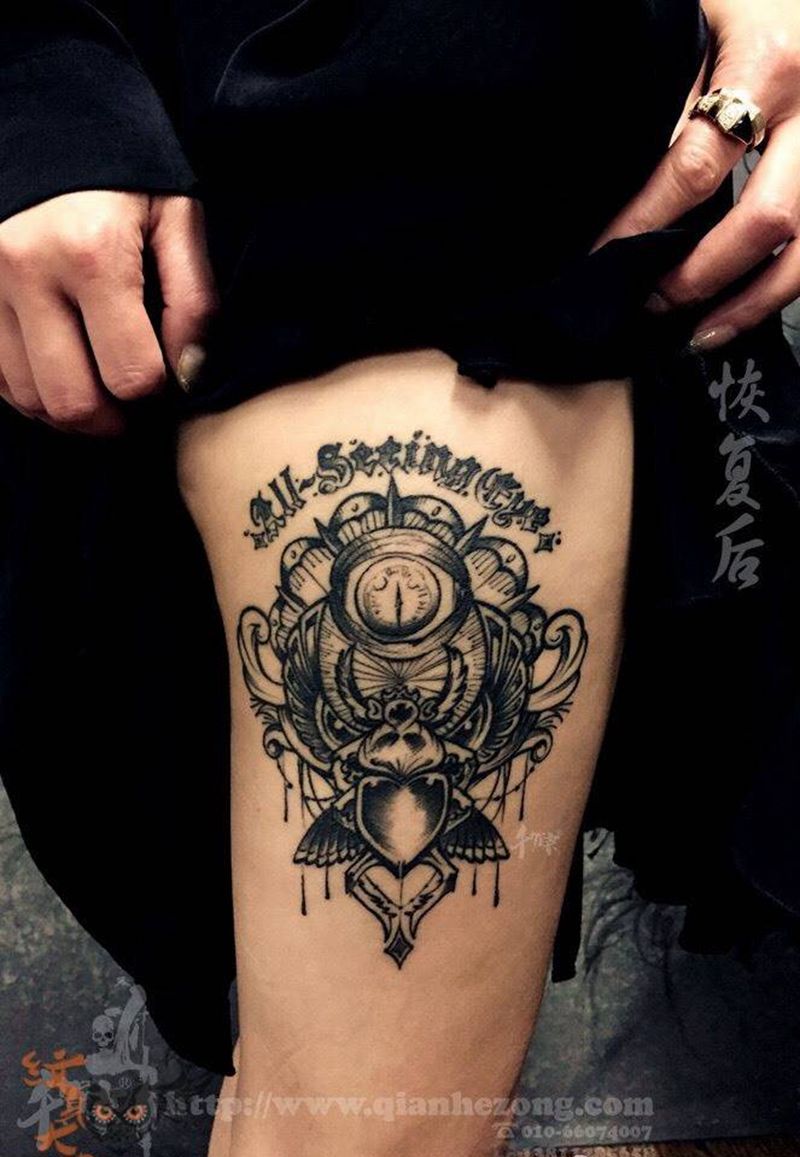 圣甲虫纹身图片_