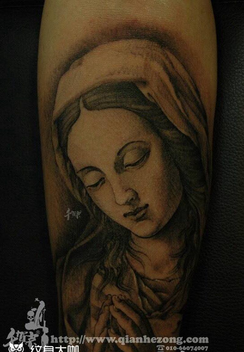 圣母纹身图片_