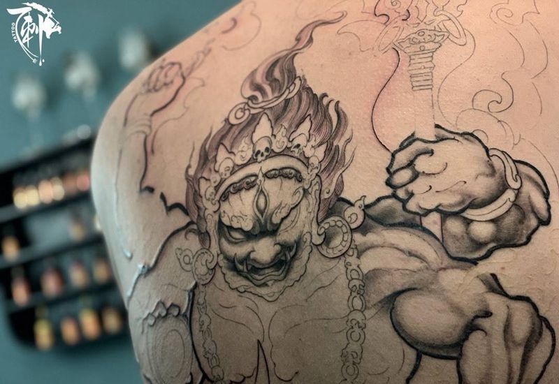 临摹作品纹身图片_