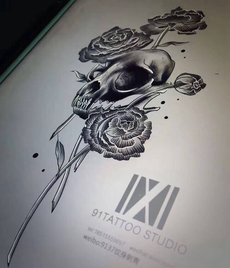 原创手稿纹身图片_