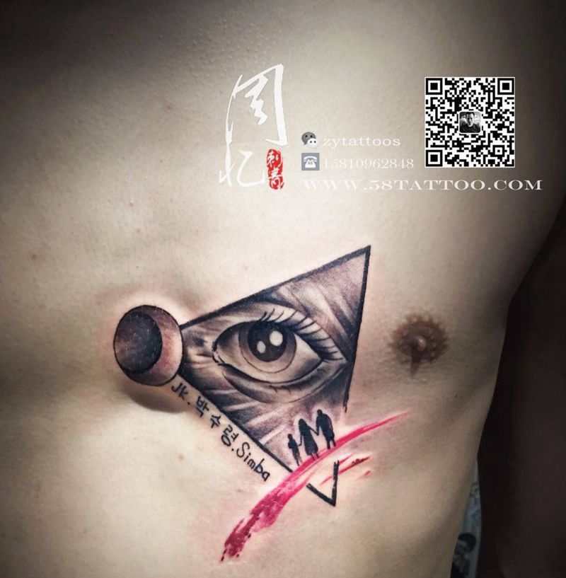 上帝之眼纹身图片_