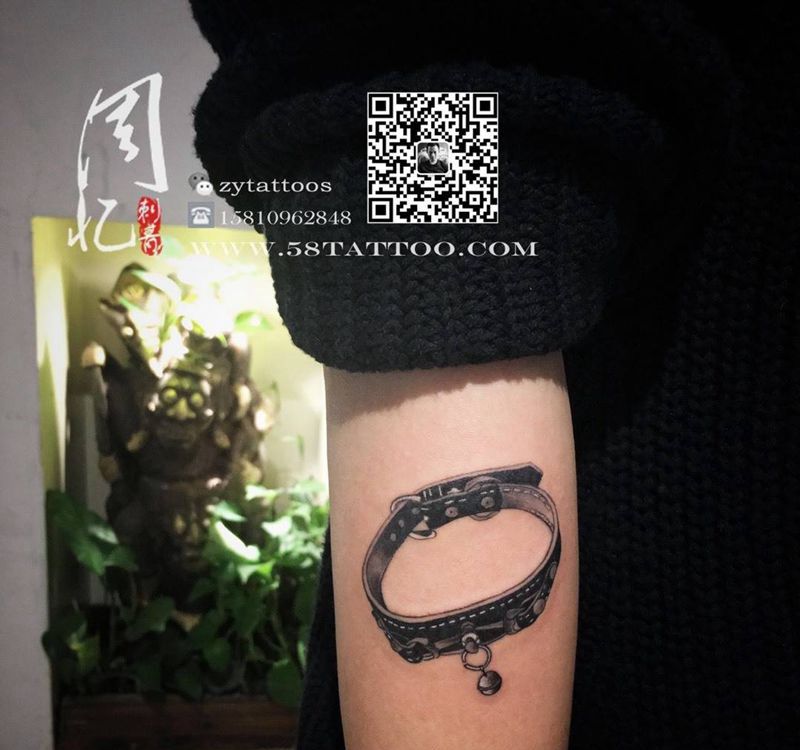 小臂项圈纹身纹身图片_