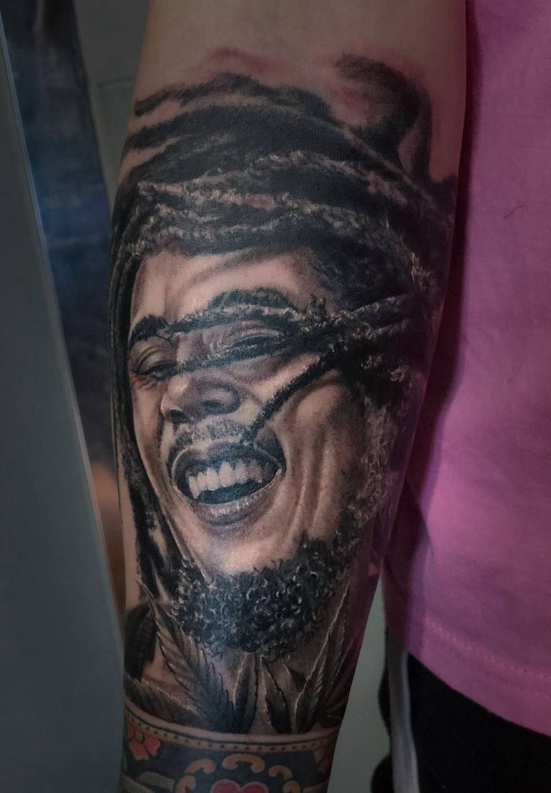 包包马力纹身图片_肖像纹身图案