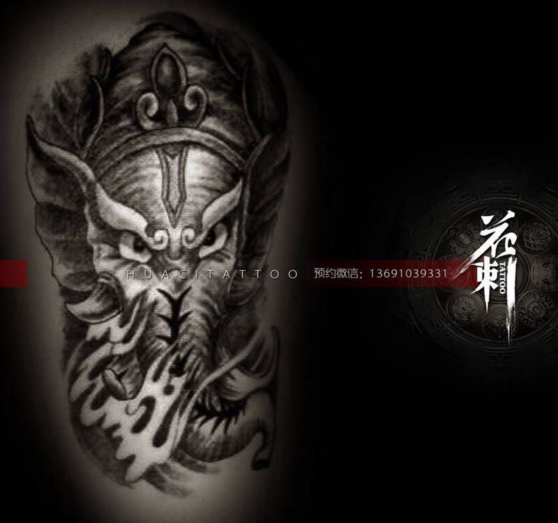 花刺作品！纹身图片_