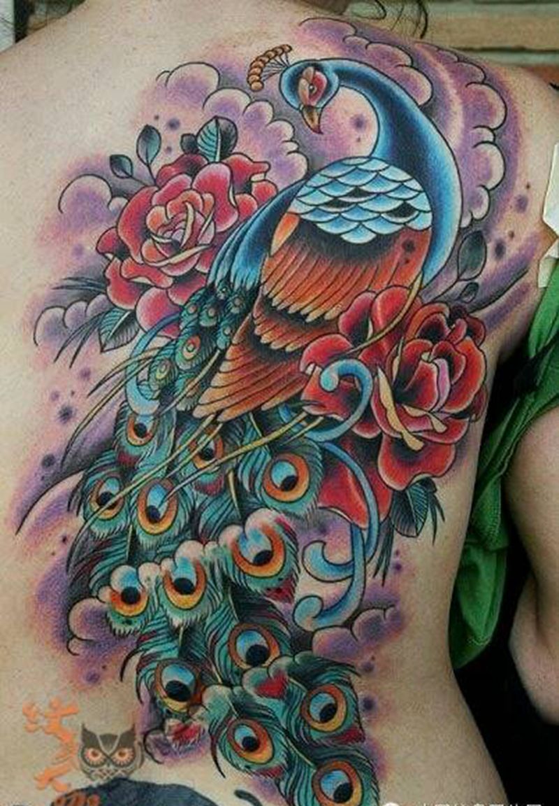 那些孔雀！纹身图片_