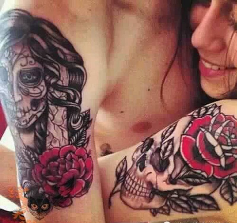 那些情侣！！纹身图片_