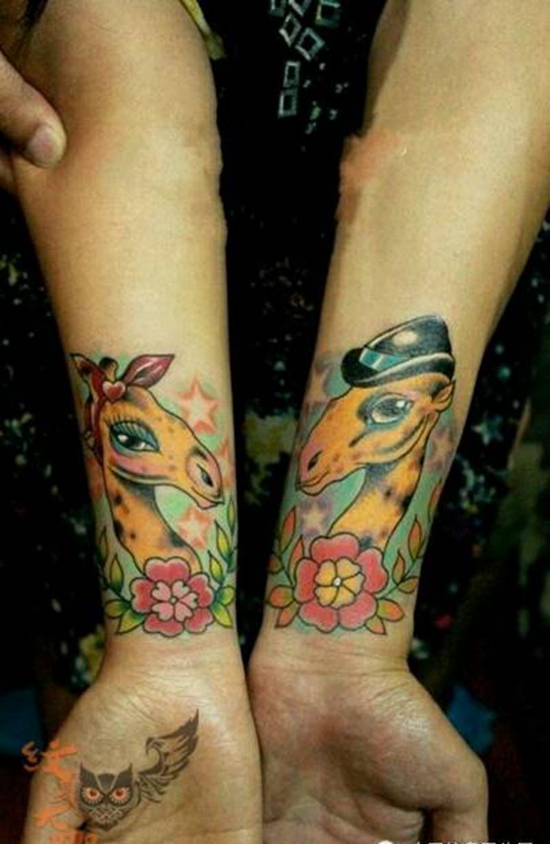 那些情侣！！纹身图片_