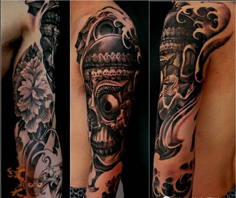 那些嘎巴拉！纹身图片_