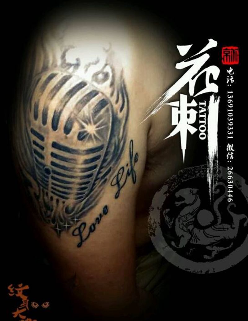 花刺作品!纹身图片_