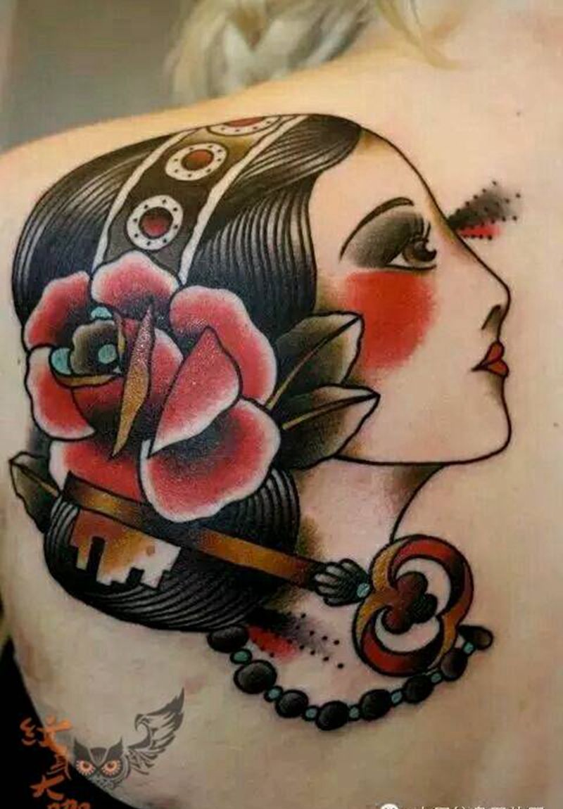 那些school妹子！纹身图片_