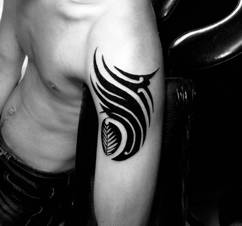 [得意][得意][得意]今日学员免费纹身作品纹身图片_图腾手臂纹身图案