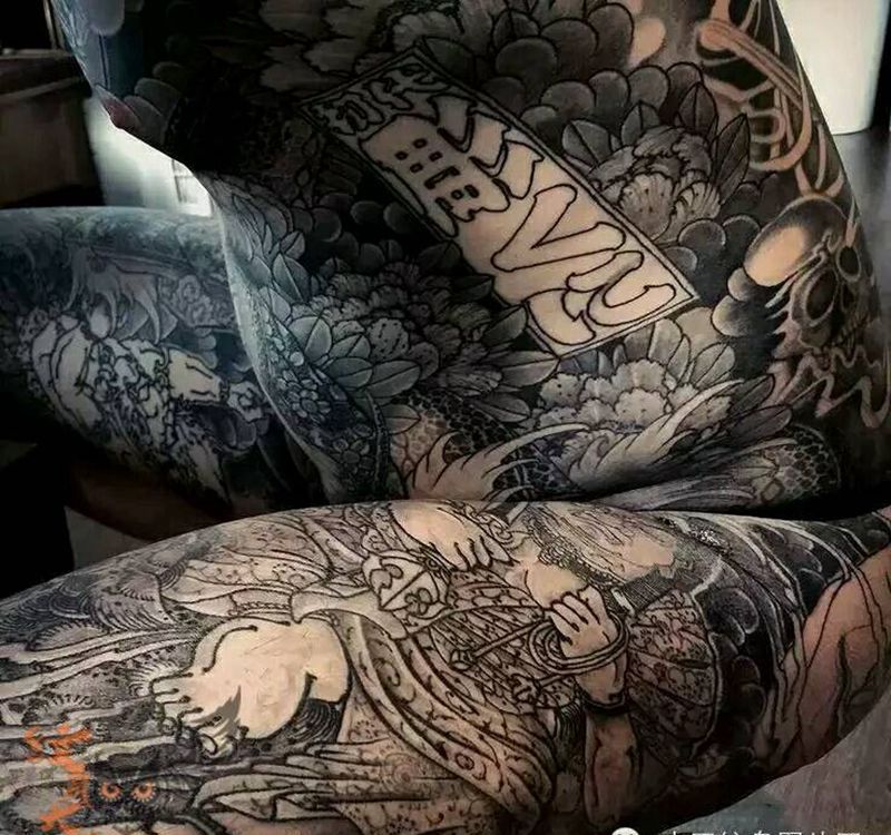 那些日式大板雾!纹身图片_