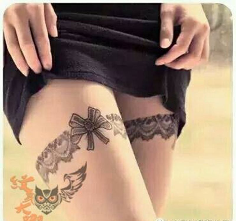 那些性感蕾丝！纹身图片_