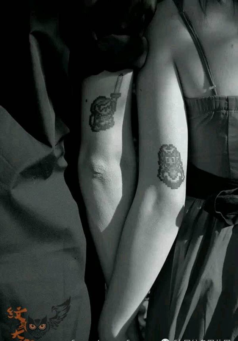 那些情侣！！纹身图片_