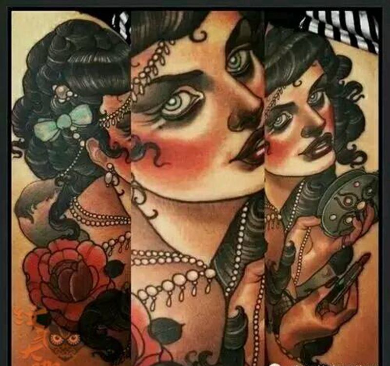 那些school妹子！纹身图片_