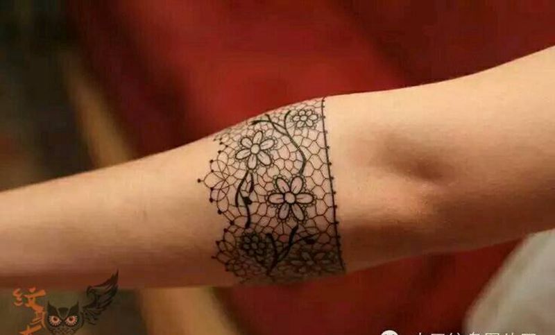那些性感蕾丝！纹身图片_