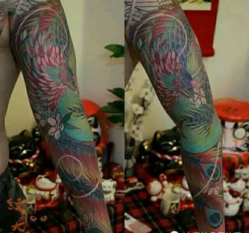 那些传统花臂！纹身图片_