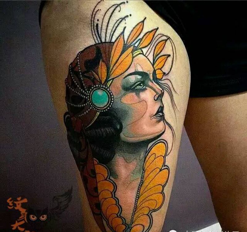 那些school妹子！纹身图片_