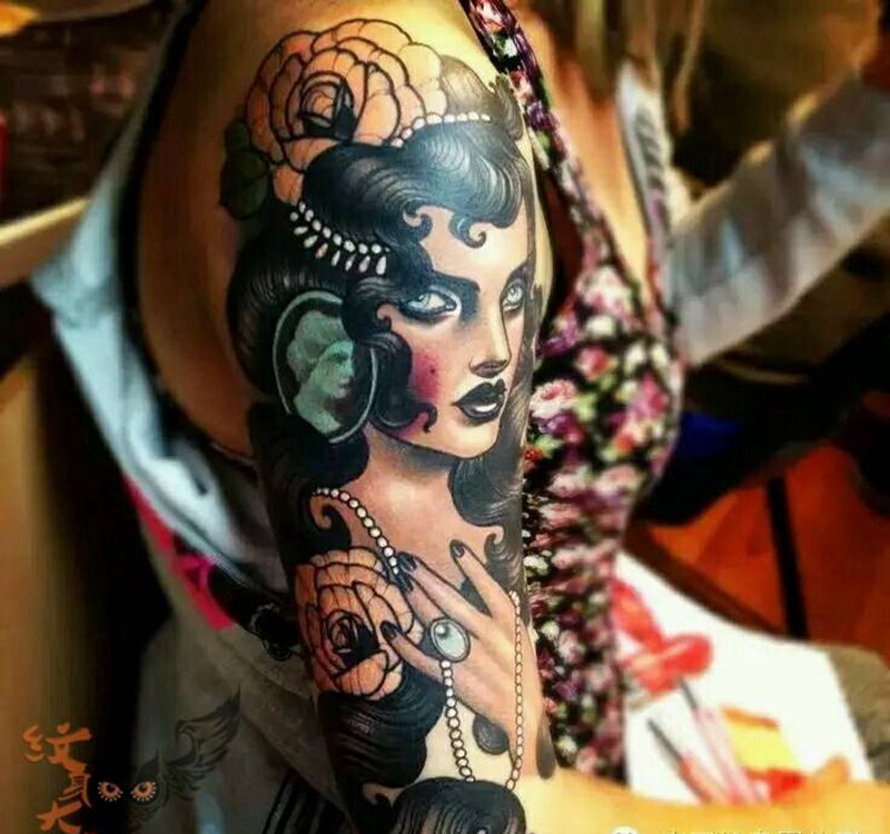 那些school妹子！纹身图片_