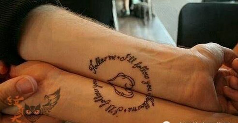 那些情侣!!纹身图片_