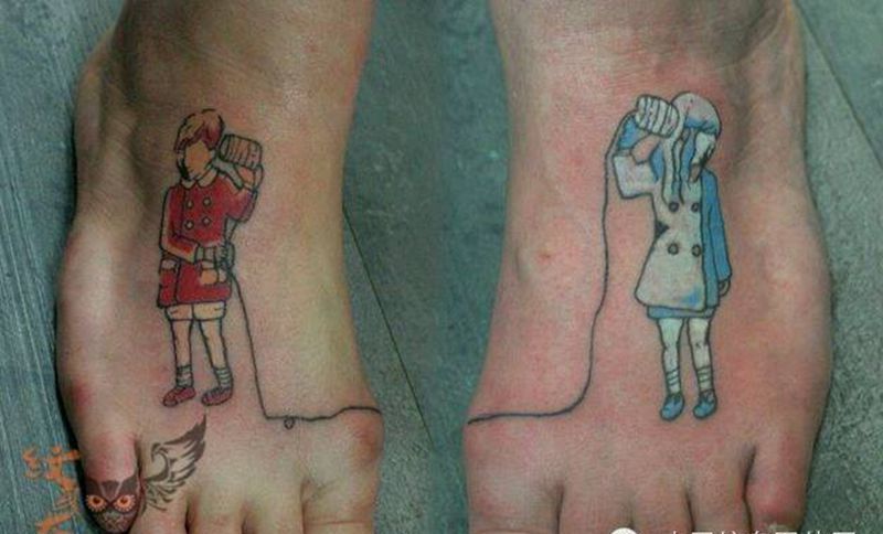 那些情侣！！纹身图片_