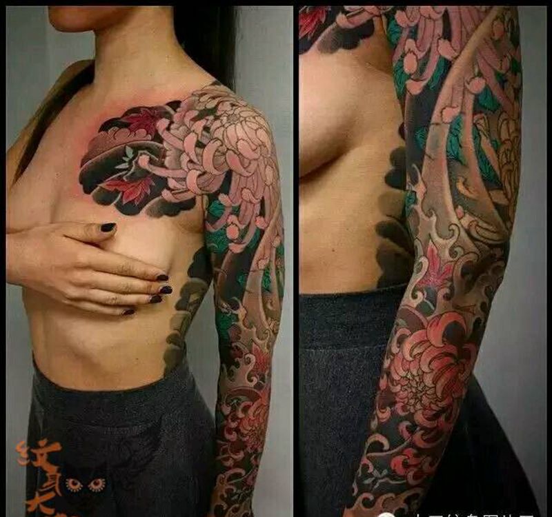 那些日式大板雾！纹身图片_