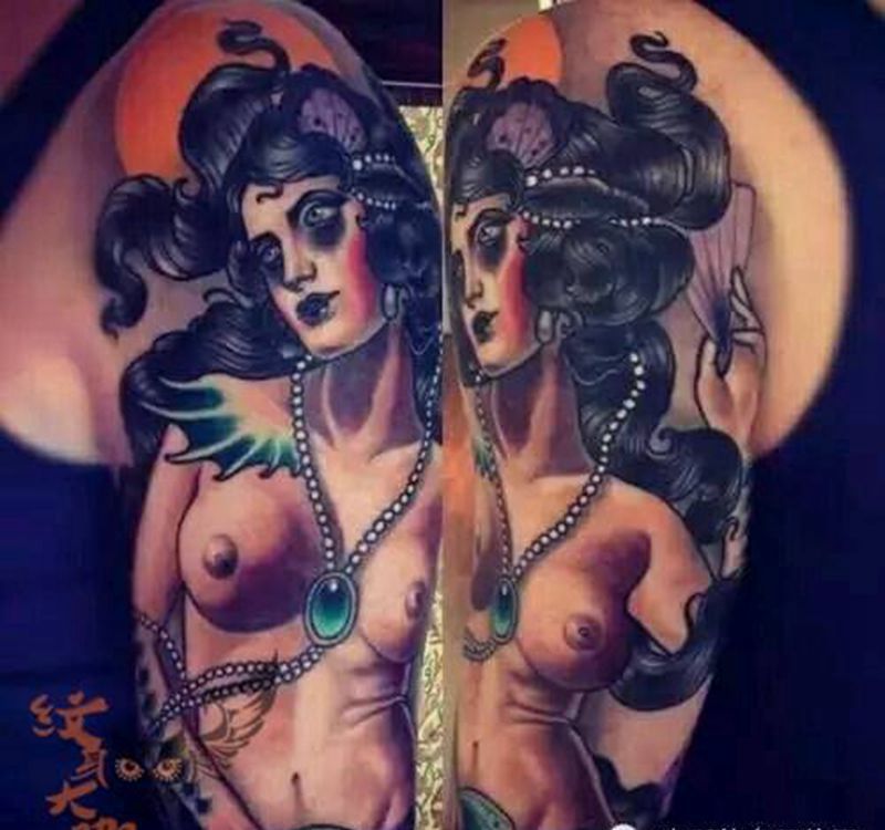 那些school妹子！纹身图片_