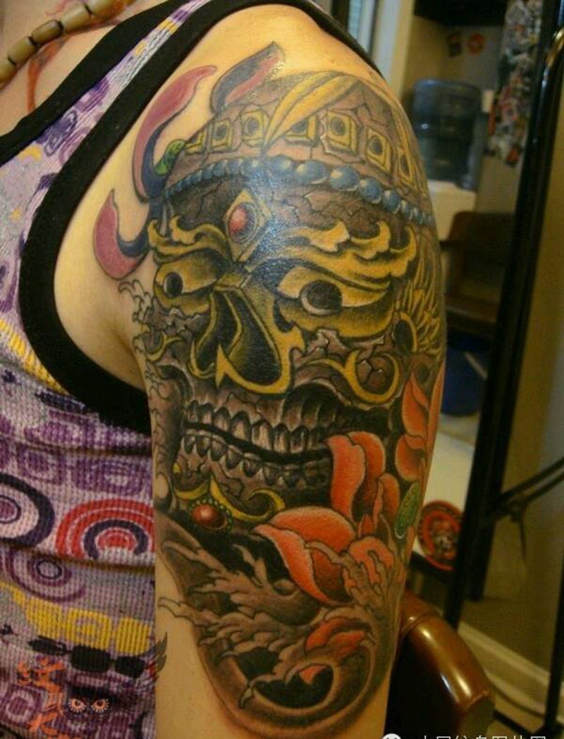 那些嘎巴拉！纹身图片_