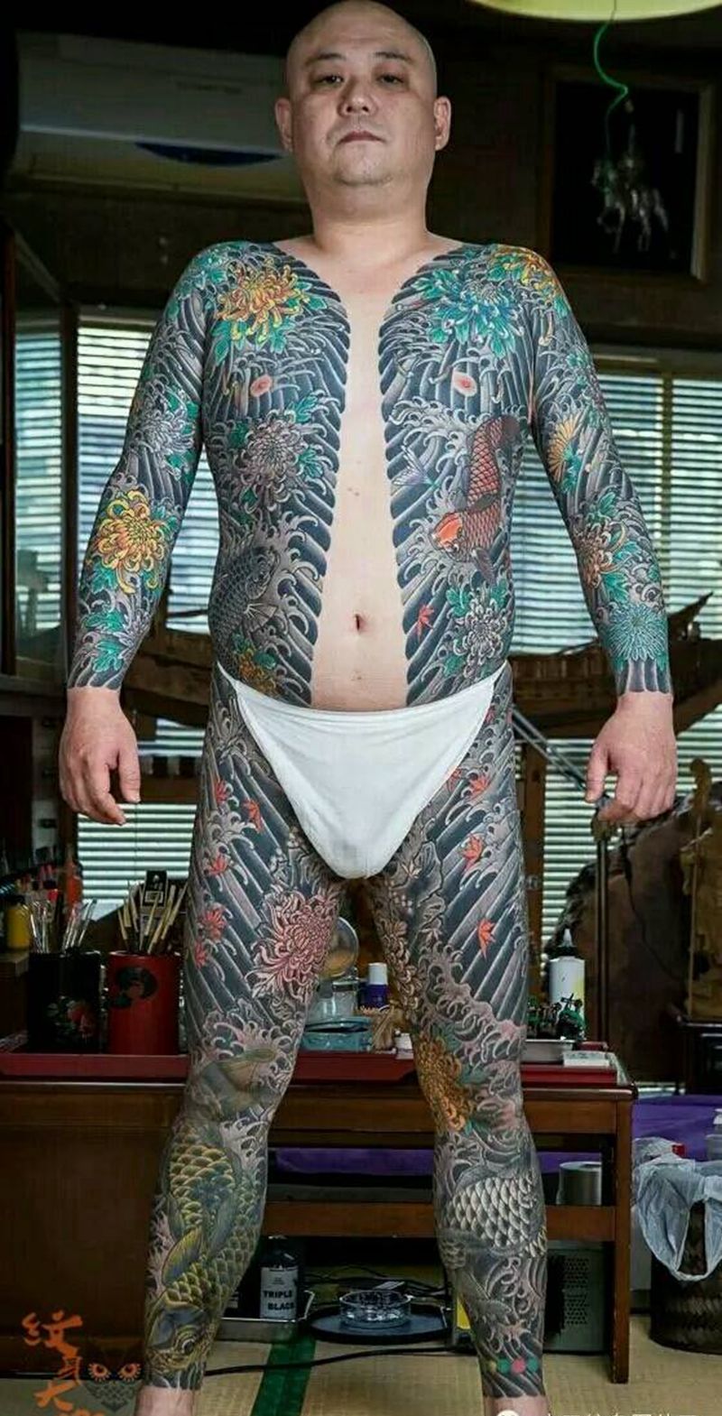 那些日式大板雾!纹身图片_