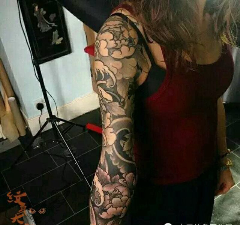 那些传统花臂!纹身图片_