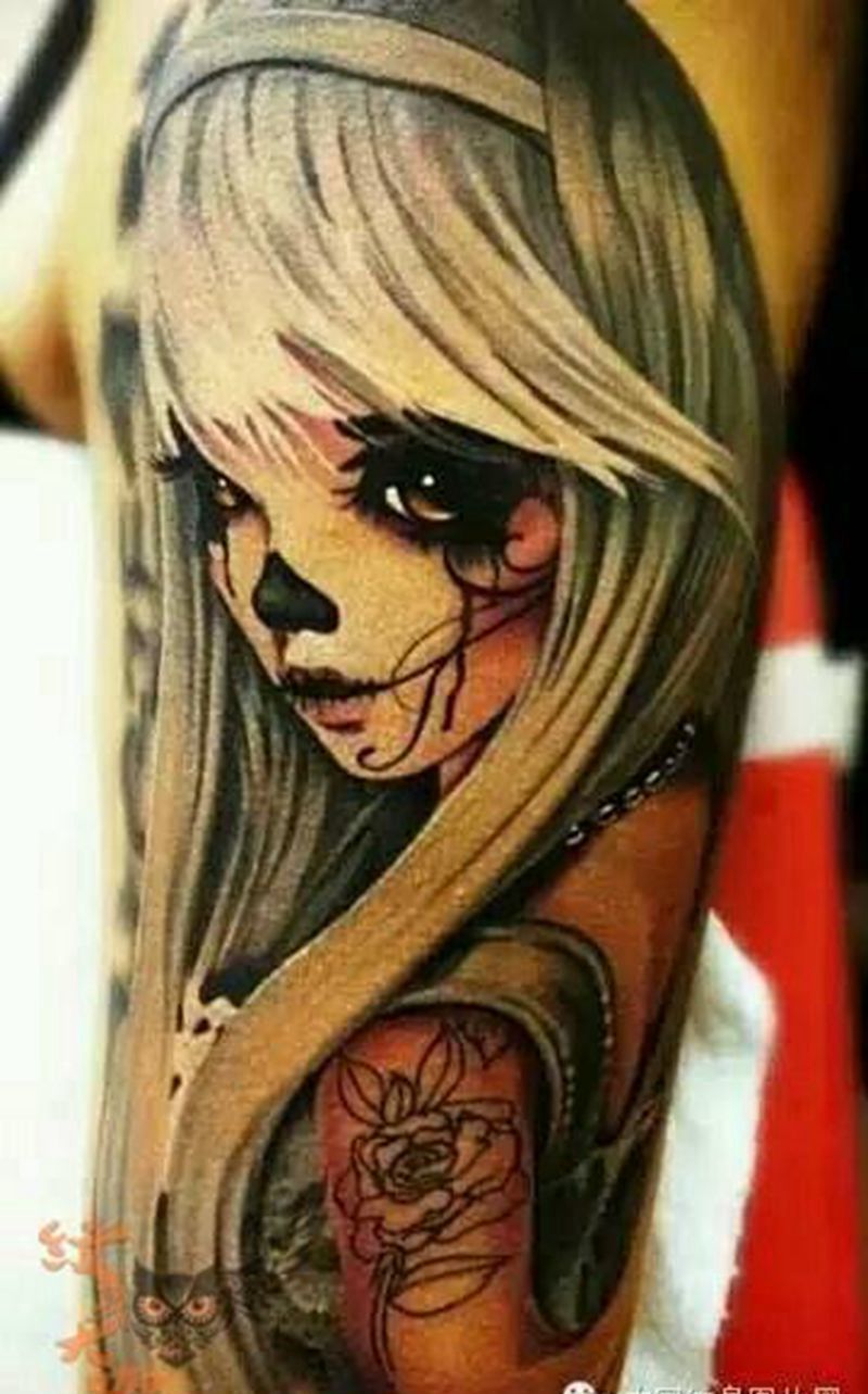 那些school妹子！纹身图片_