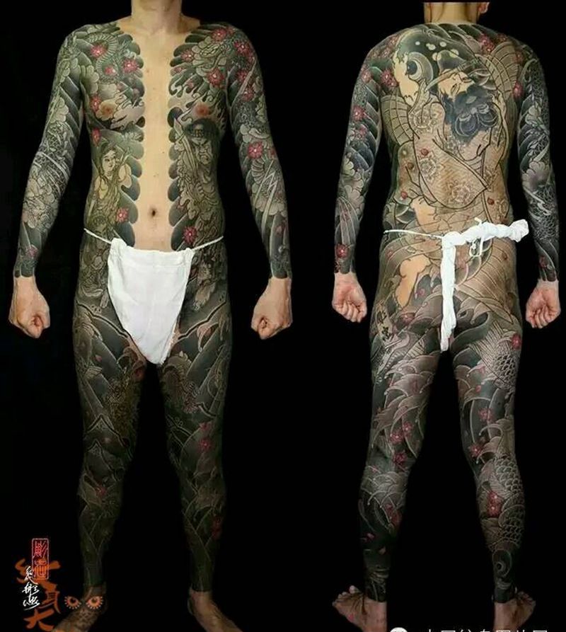 那些日式大板雾!纹身图片_