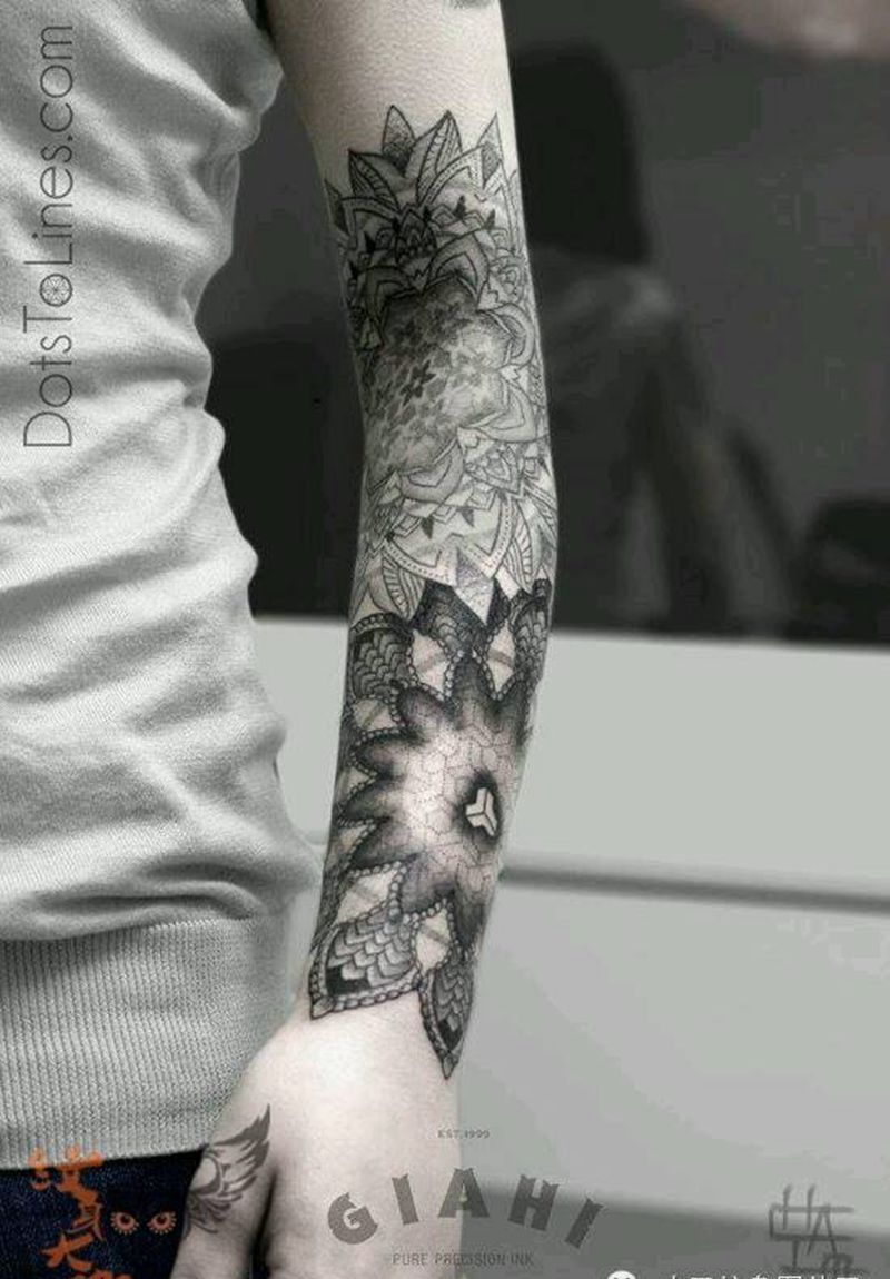 那些点刺！纹身图片_