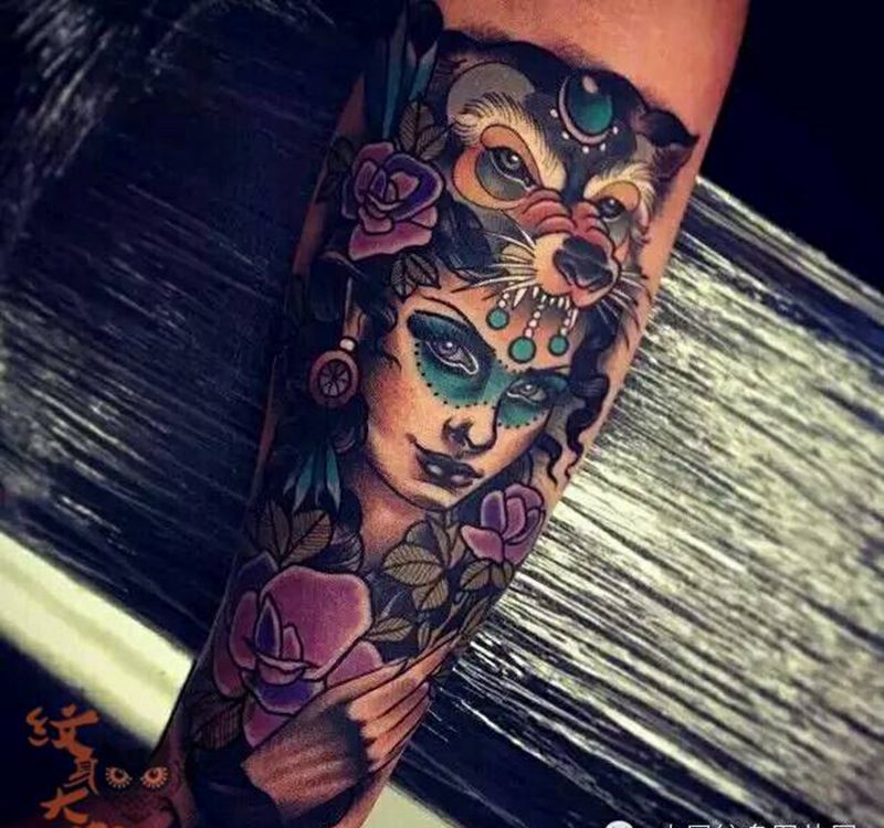 那些school妹子！纹身图片_