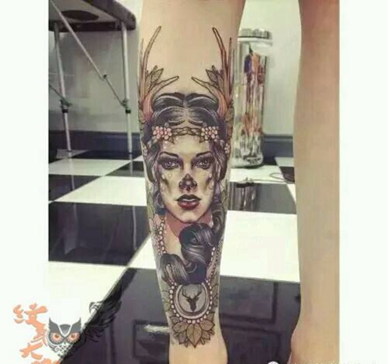 那些school妹子！纹身图片_