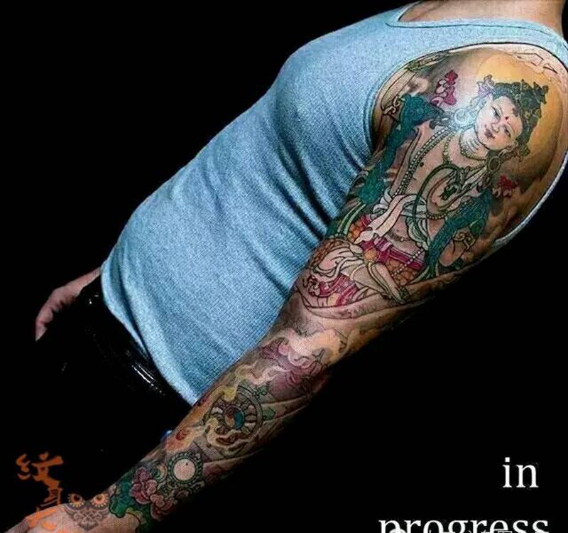 那些传统花臂!纹身图片_