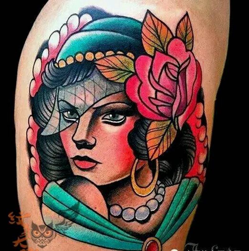 那些school妹子！纹身图片_