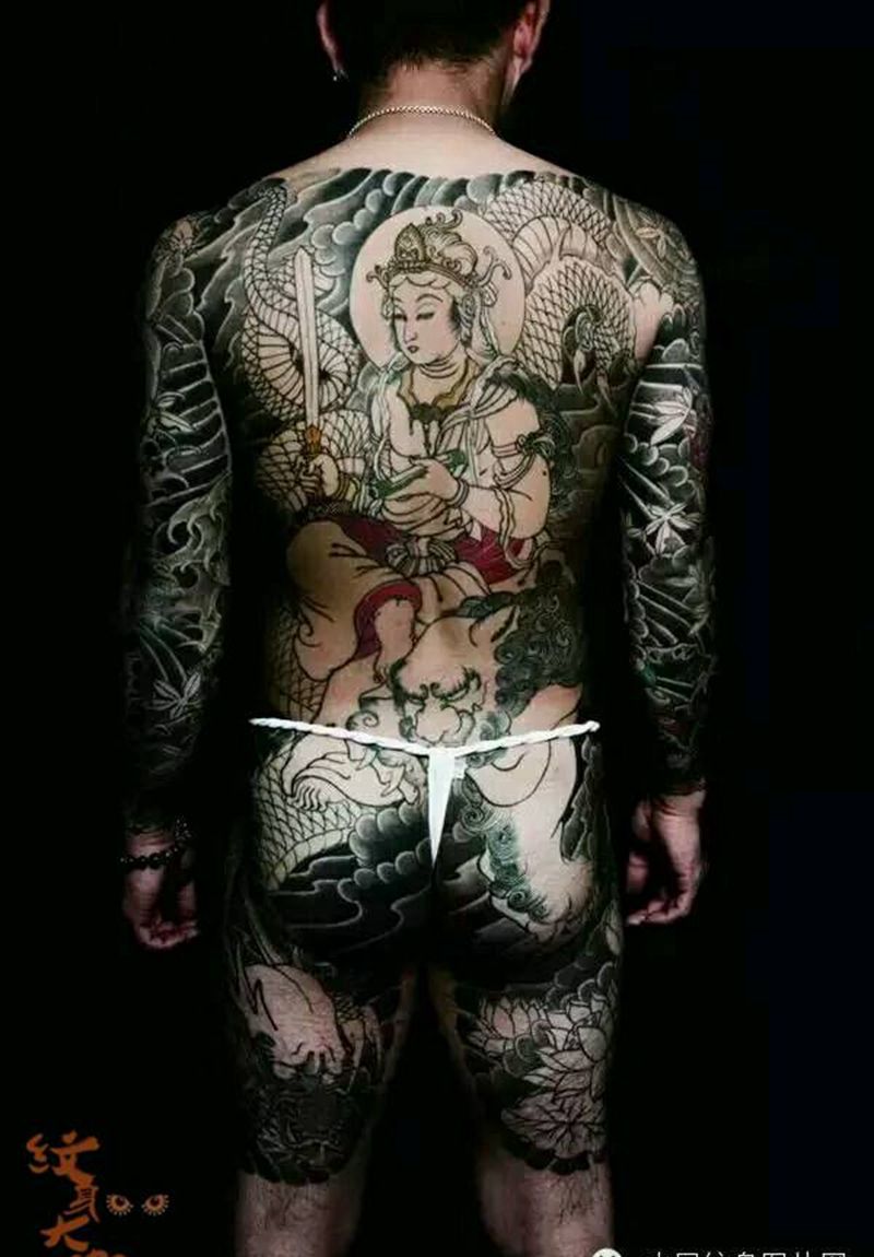 那些日式大板雾!纹身图片_