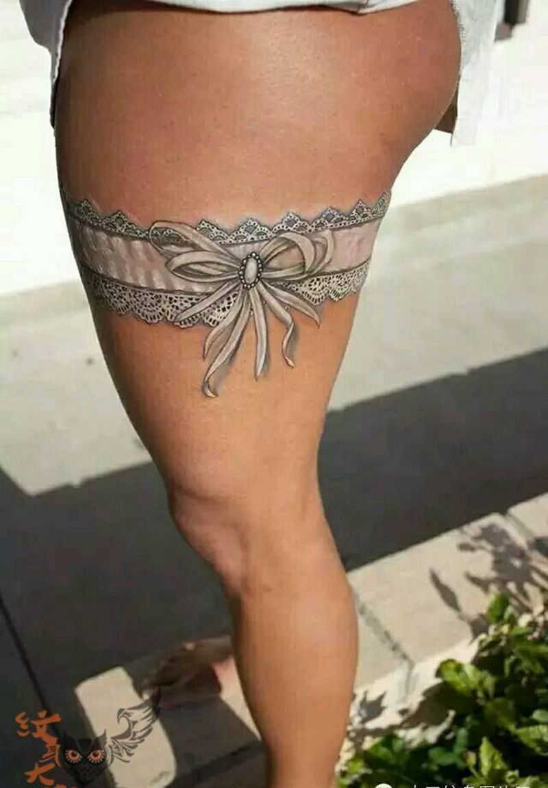 那些性感蕾丝！纹身图片_